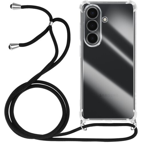 AVIZAR Silikonski etui za Galaxy S26 s pletenino najlonskim traku 70cm, Prozorna, (5000274297) Cene