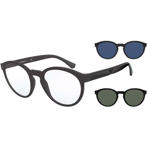 Emporio Armani EA4152 58011W ONE SIZE (52) Črna/Modra Slike