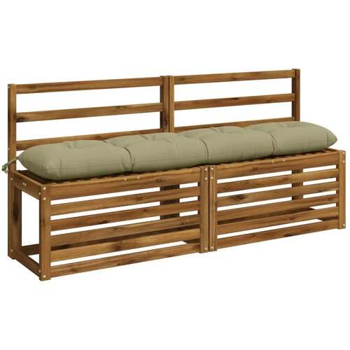  Jastučići za klupe VIANEN 2 kom. 100% poliester Svijetlo zelena - Svijetlo zelena 140 x 30 x 12 cm Slike