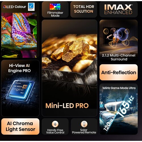 Hisense Televizor 65U7Q PRO, 65&amp;quot;, ULED, 4K, UHD, Smart TV Slike