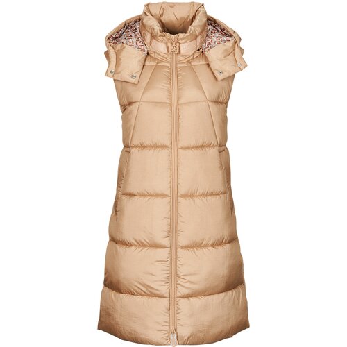 Guess ELEONORA LONG PUFFER Bež Cijene