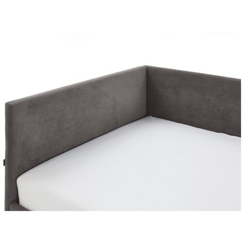 Meise M&amp;ouml;bel Antracitno sivi kutni dječji krevet s prostorom za odlaganje 120x200 cm Cool &amp;ndash; Slike