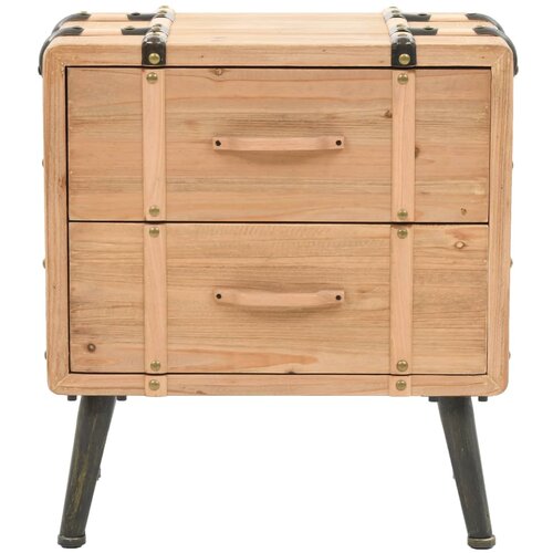 Maison Chic Nočna omarica - Nočna miza trden jel&amp;scaron;ev les 50x35x57 cm, (21688019) Slike
