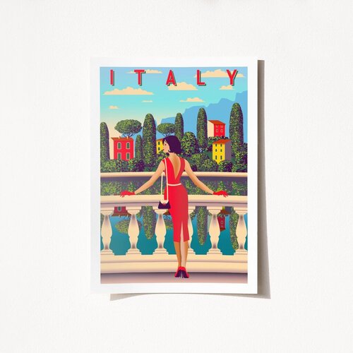 Wallity Poster Italy-1961, 50x70 cm Cijene