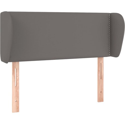 Maison Chic Vzglavna omarica - Nočna omarica - Posteljna omarica z ušesi sivo 93x23x78/88 cm umetno usnje, (21710156) Cene