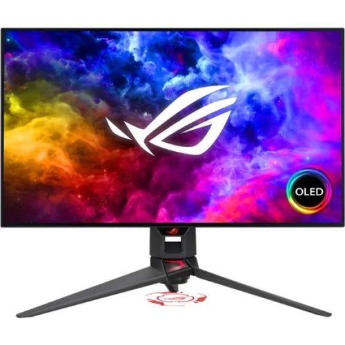 Asus PG27AQDM ROG Swift ekran za igranje Energetska učinkovitost 2021 G (A - G) 67.3 cm (26.5 palac) 2560 x 1440 pikse