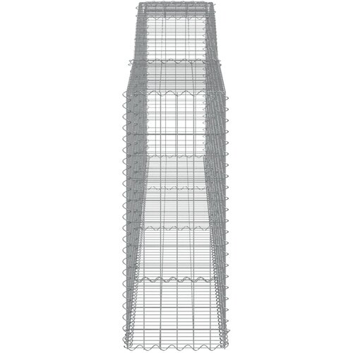  Gabionska ko&amp;scaron;ara s lukom 400x50x120/140 cm pocinčano željezo Slike