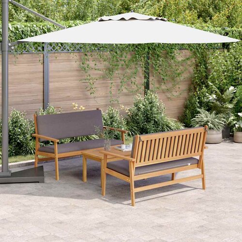  Sjedeća garnitura za vrt 3 pcs Smeđa 120 x 65,5 x 79 cm Cene