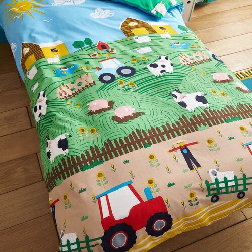 Catherine Lansfield Otro&amp;scaron;ka posteljnina za posteljico 120x150 cm Farmyard Animals &amp;ndash; Slike