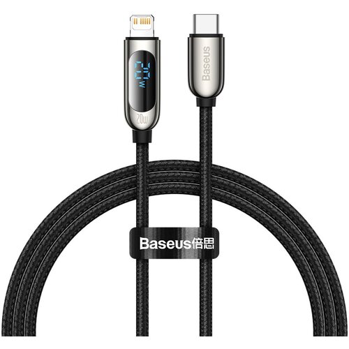 Baseus usb type c - lightning 20W fast charging data cable power delivery with display screen power meter 1m Cene