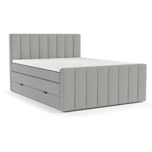 Maison de R&amp;ecirc;ve Svetlo siva boxspring postelja s prostorom za shranjevanje 160x200 cm Ruby &amp;ndash; Slike