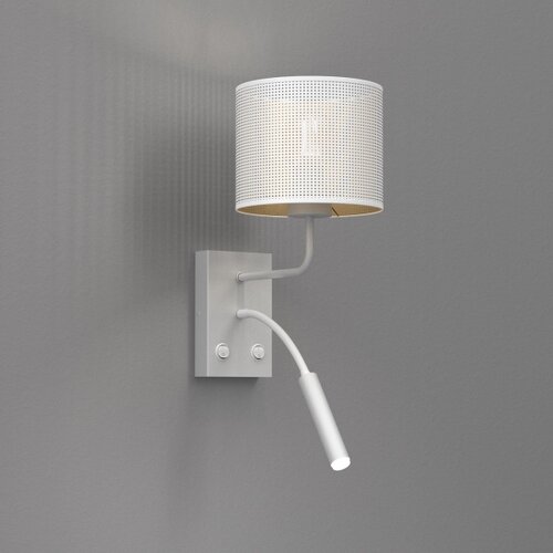  Zidna lampa LOFT SHADE 1xE27/60W+1xG9/8W/230V bela/zlatna Slike