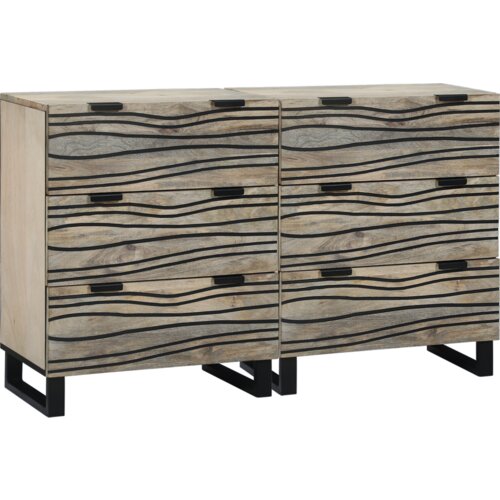 VidaXL Komode s ladicama Ostalo s pohranom 2 pcs Bijela 60 x 33,5 x 75 cm Slike