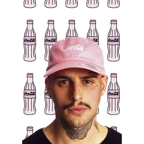 Merchcode Cap with Coca Cola logo pink Cene