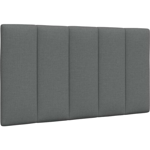 VidaXL Vzglavna stranica temno siva 90 cm blago Slike