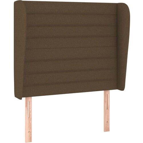 Maison Chic vzglavna omarica - nočna omarica - posteljna omarica z u&amp;scaron;esi temno rjavo 83x23x118/128 cm blago, (21708032) Slike
