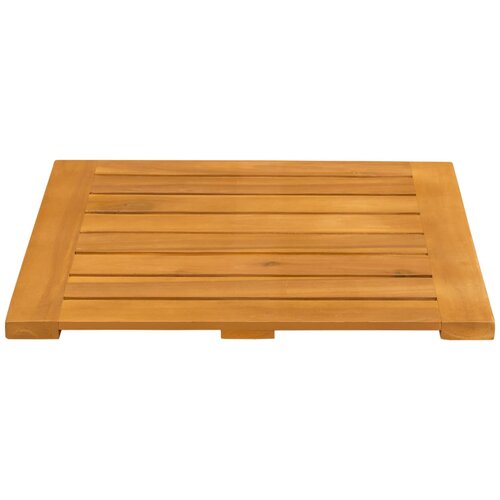  Prostirka za kupanje Smeđa 50 x 50 cm Čvrsto drvo akacije Slike