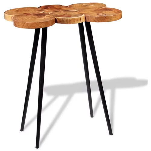 vidaXL Barska mizica iz debla masiven akacijev les 90x60x110 cm