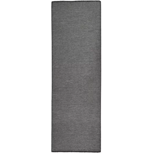  Zunanja preproga ploščato tkanje 80x250 cm siva