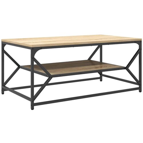  Kava Stol Sonoma hrast 90 x 50 x 40 cm Inženjerska drva i čelik Slike