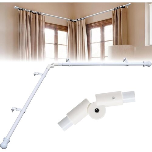 DAKEPOLE raztegljiva kotna karnisa 150&amp;ndash;340 cm Slike