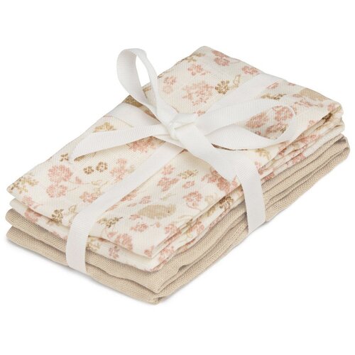 CamCam Copenhagen Bež krpice za pranje u setu 4 kom od organskog pamuka 30x30 cm Augusta &amp;ndash; Slike