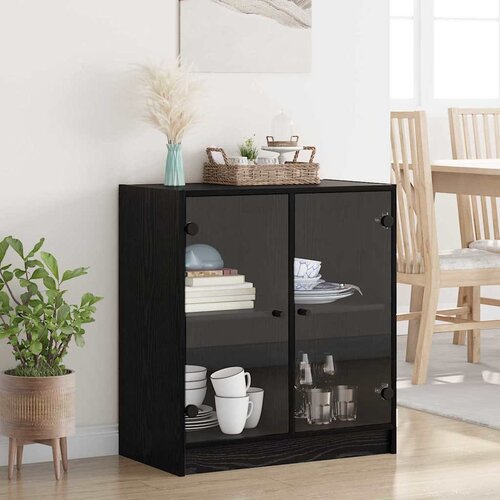  Pomoćni ormarić Crni hrast 68 x 37 x 75,5 cm Konstruirano drvo Cijene