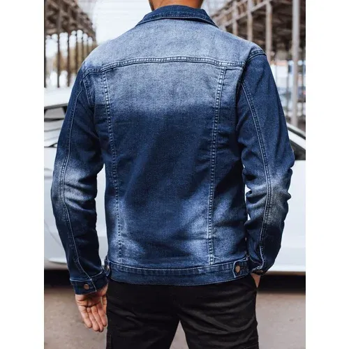 DStreet Men's Navy Blue Denim Jacket