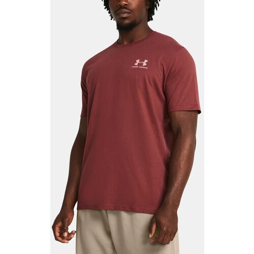 Under Armour Men's T-shirt Sportstyle Left Chest SS - red Slike