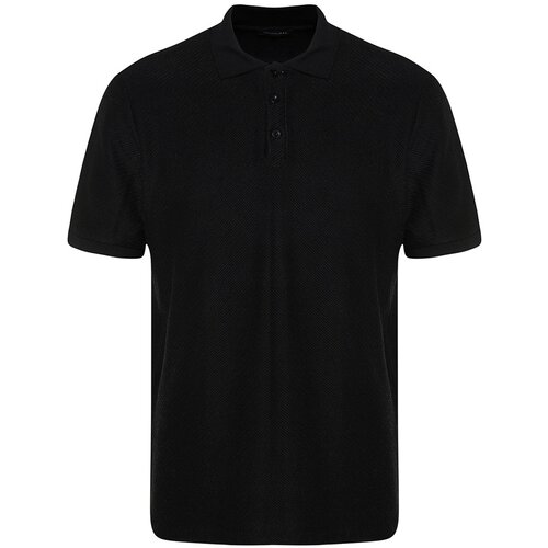 Trendyol Polo T-shirt - Black - Fitted Cene