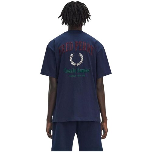 Fred Perry Majice s kratkimi rokavi - Modra Slike