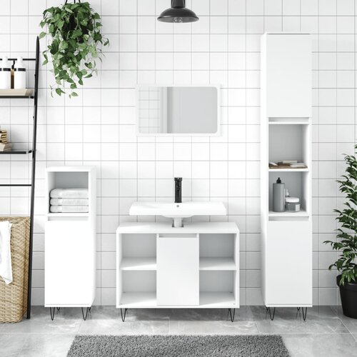 vidaXL Kupaonski ormarić bijeli 30 x 30 x 100 cm od konstruiranog drva Cijene