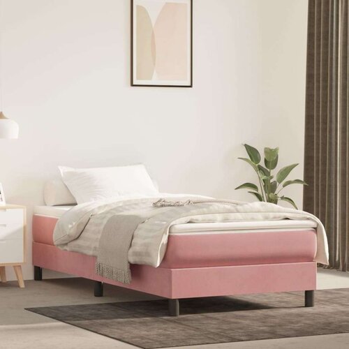 VidaXL Madrac s džepičastim oprugama rozi 80 x 210 x 20 cm bar&amp;scaron;unasti Slike