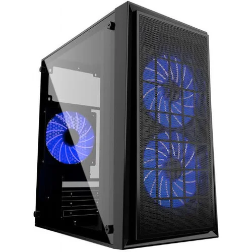 Gembird FORNAX-950B akrilno steklo microATX 3 x 12 cm modri LED 2x USB 3.0 Gaming računalniško ohišje (CCC-FORNAX-950B)