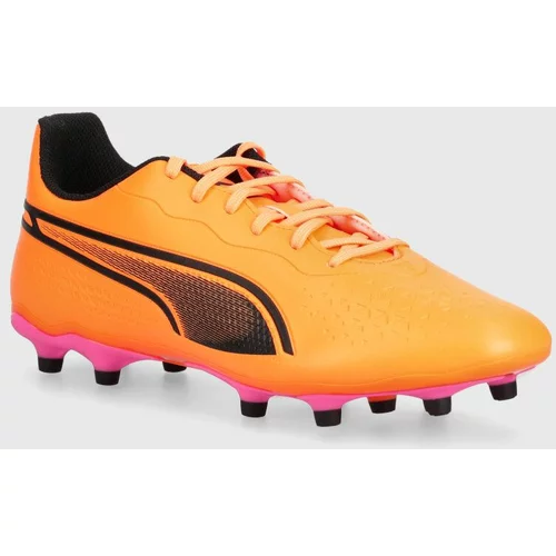 Puma Nogometni čevlji korki King Match oranžna barva, 107570