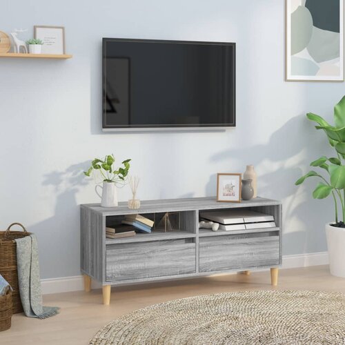 vidaXL TV omarica siva sonoma 100x34,5x44,5 cm inženirski les Cene