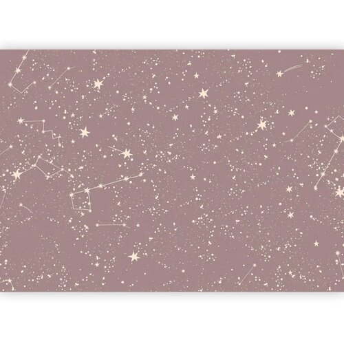  Foto tapeta - Night Sky - Artistic Constellations and Stars in Pastel Shades 100x70 Vodootporna Cene