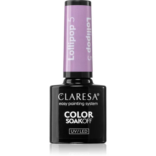 Claresa SoakOff UV/LED Color Lollipop gel lak za nohte odtenek 5 g