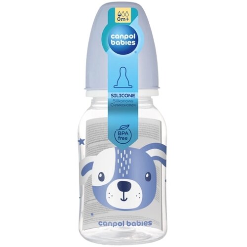 Canpol fla&amp;scaron;ica za bebe cute animals 120ml, blue Slike