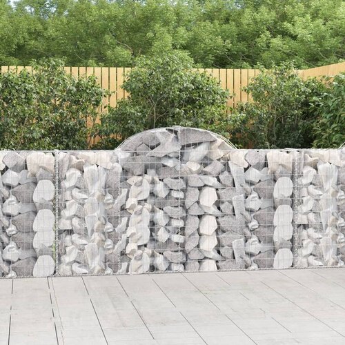 Lučne gabionske košare 4 kom 200x30x100/120cm pocinčano željezo Cijene