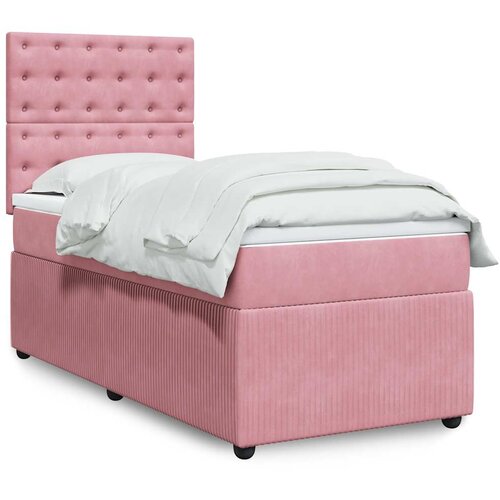 Box spring krevet s madracem ružičasti 90x200 cm bar&scaron;unasti Cijene