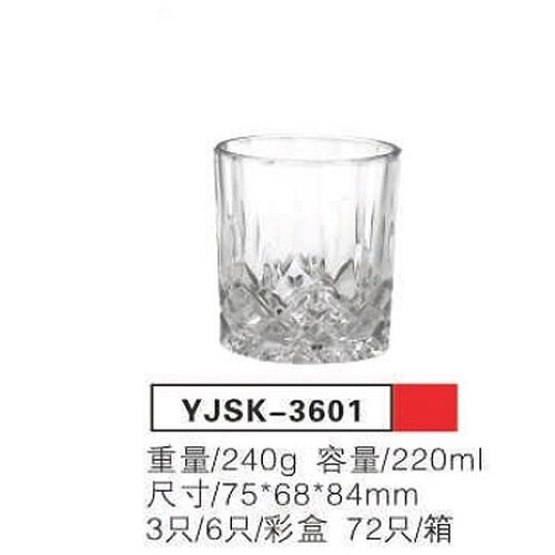 Staklena casa za vodu 6/1 220ml YJSK-3601 Slike