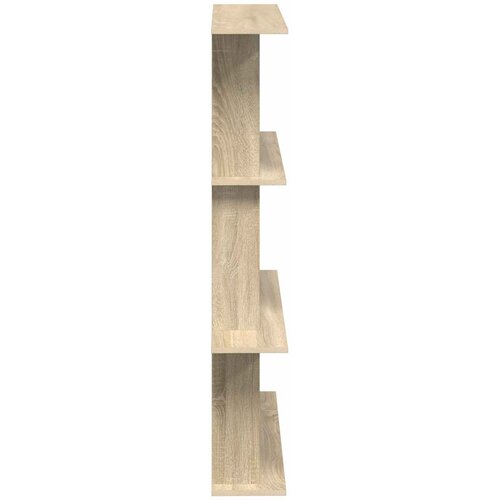  Polica zidna Smeđa 100 x 20 x 126 cm Konstruirano drvo Slike