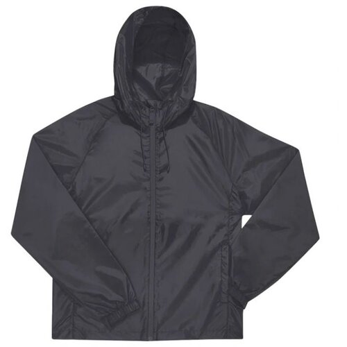  VJETROVKA S KAPULJAČOM ZIP UNISEX B&amp;amp;C # RESET LINED WINDBREAKER TAMNO SIVA XL Slike