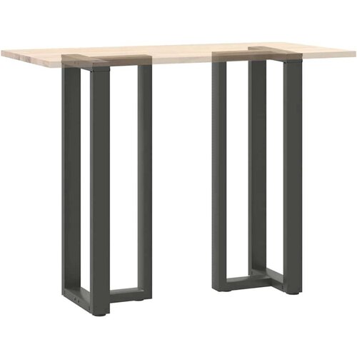  Noge barski stol T-oblika 2kom antracit 40x35x(110-111)cm čelik Slike
