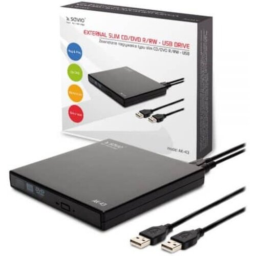 Savio zunanji tanki cd / dvd r / rw - pogon usb Cene