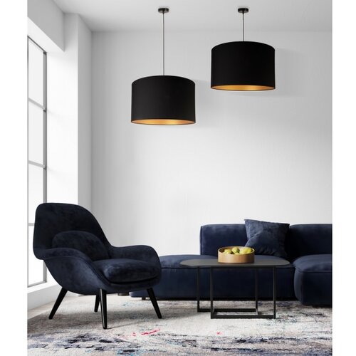  Duolla - Luster na sajli ROLLER 1xE27/40W/230V prečnik 45 cm crni Slike