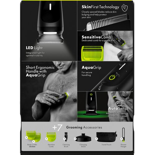 Braun Gillette Labs Body + Intimate i7, Trimmer Brijac za tijelo namijenjen mu&amp;scaron;karcima Slike