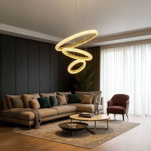 Toolight LED viseća lampa LHJ042-CP3 GOLD Slike
