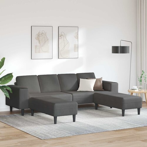 SOFA Tamno siva 250 x 188 x 76 cm Kordura tekstil Cene